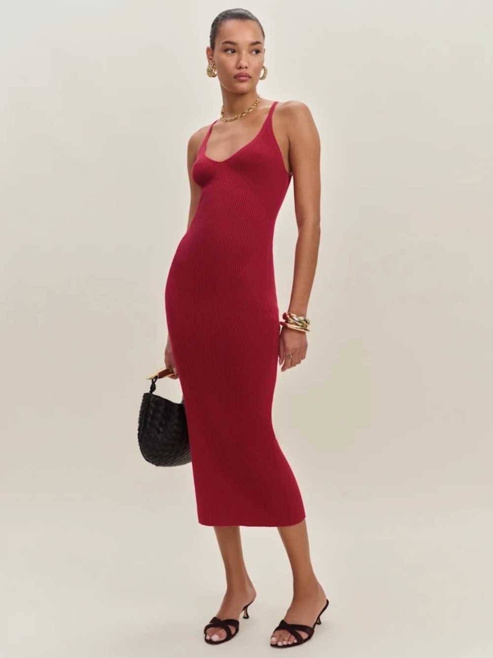 Reformation Dahlia Cotton Sweater Dress